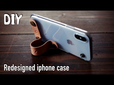 【100均リメイク】新発想！レザーiphoneケース！/New idea ! leather iPhone case !