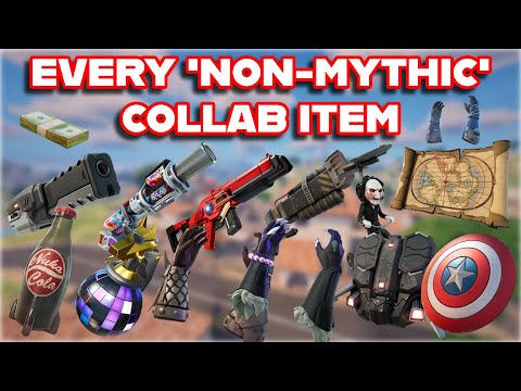 Ranking EVERY *non-mythic* COLLAB ITEM in FORTNITE HISTORY from WORST to BEST