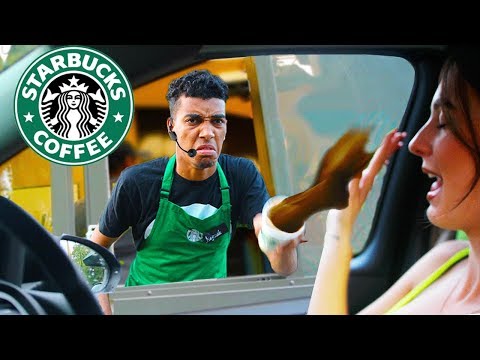 Fake Employee Prank At Starbucks Drive Thru