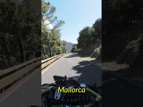 Riding on paved in Mallorca