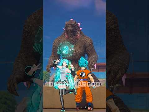 MIKU MIKU BEAM! #fortnite #godzilla #hatsunemiku