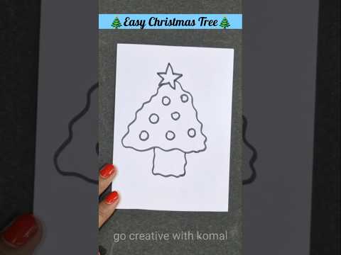 How to draw a Christmas tree🎄🎅 #christmastree #drawing #shorts #merrychristmas #short #youtubeshorts