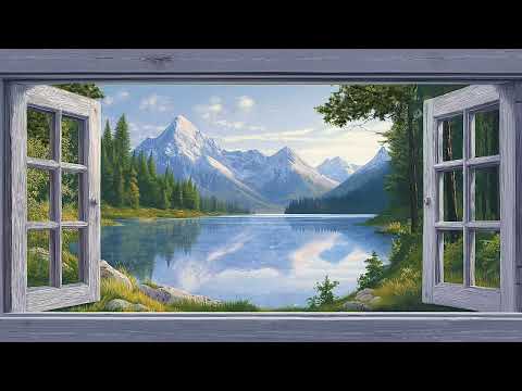 Mountain Ambiance | Soft Nature Sounds & Piano ASMR Sounds Focus, Background, Relaxation