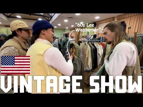 [Buying in America] We sneak into a vintage clothing event where international dealers gather!