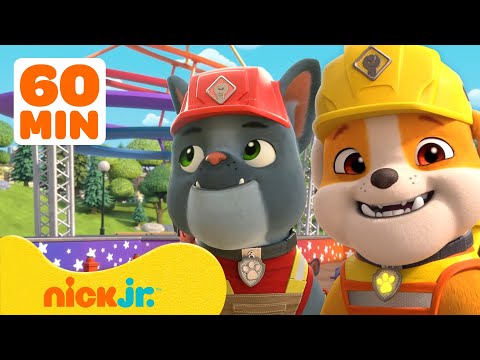 Rubble & Crew's Ultimate Bow Wow Builds In Builder Cove! | 60 Minute Compilation | Nick Jr.