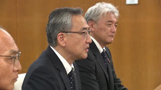 北電新社長が鈴木知事に陳謝　北海道七飯町の水力発力所設備故障で水田へ水供給停止、今シーズン中の復旧見込めず