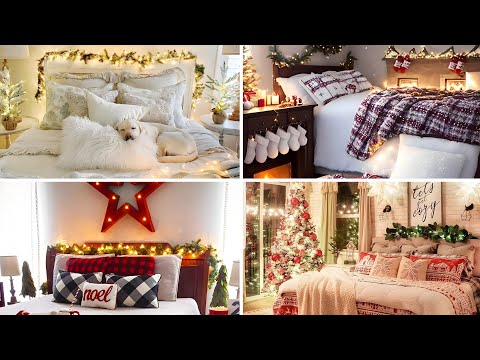 🎄+100 CHRISTMAS BEDROOM DECOR IDEAS - AMAZING CHRISTMAS DECORATIONS 2024 - CHRISTMAS TRENDS 2024 🎄