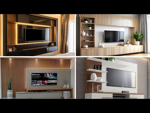 100+ TV WALL DESIGN IDEAS 2025 - MODERN TV UNIT CABINETS 2025 - TV WALL UNIT FOR LIVING ROOM IDEAS