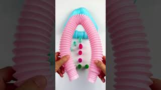 Big 🆚 Mini POP-TUBE #satisfyingvideos #relaxing #oddasmr #poptubesounds #creative #diy ONE1️⃣