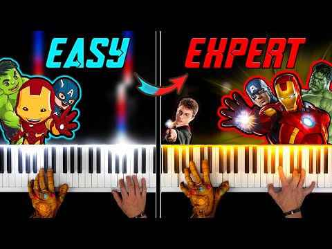 The Avengers Theme | EASY to EXPERT but...