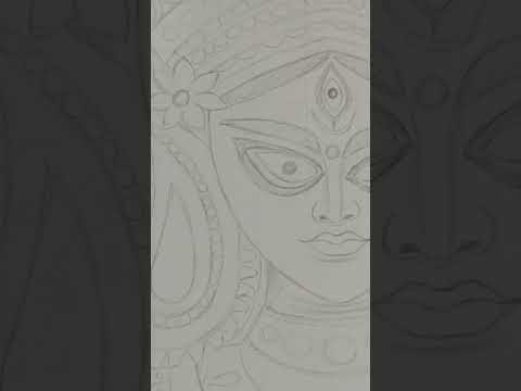 Maa durga #shorts #drawing