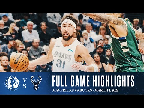 Dallas Mavericks Highlights vs. Milwaukee Bucks | March 1, 2025