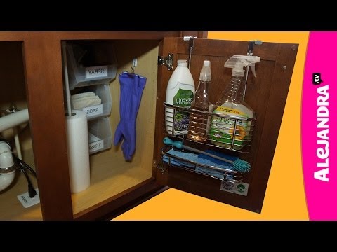 How to Organize Under the Kitchen Sink Cabinet