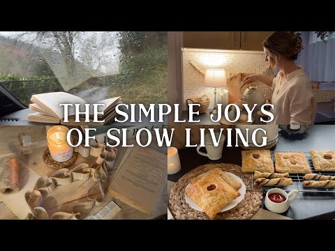 Coy Rainy Days: Slow Living in the Countryside | Simple Baking, Homamaking, DIY Bookish Garland Vlog