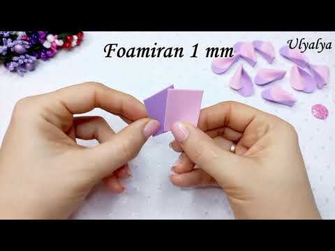 💐 DIY Flowers 💐 Super easy flower making idea with foamiran 💐 hand flowers