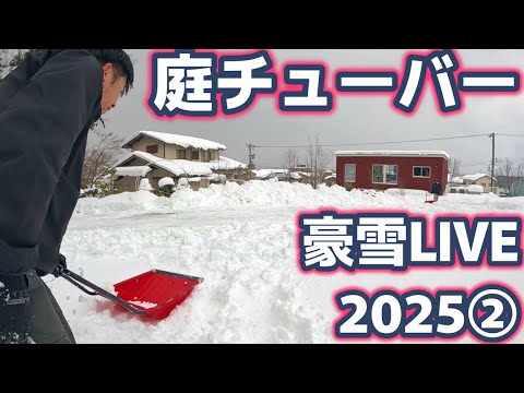 金沢の豪雪！庭チューバースノーライブ20250208