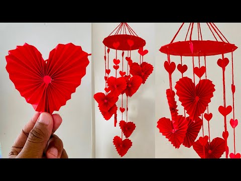 DIY Wall Hanging | Paper Heart for Valentine's Day Decoration Ideas | Room Decor