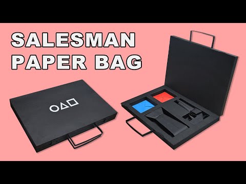 How to make Salesman Bag - Tutorial | Squid Game | Paper Briefcase | Paper Bag | Paper Document case