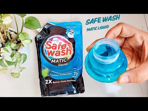 Wipro Safe Wash Matic Liquid Detergent Review | Best Budget Detergent? | Bucket & Machine Wash Test