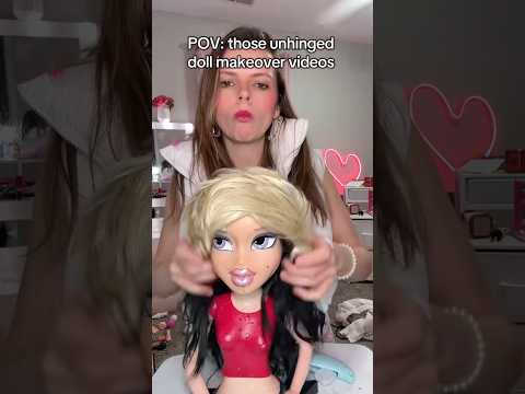 Why are they so mean 😢 #pov #makeover #hairstyle #bratz #dollmakeup #satire