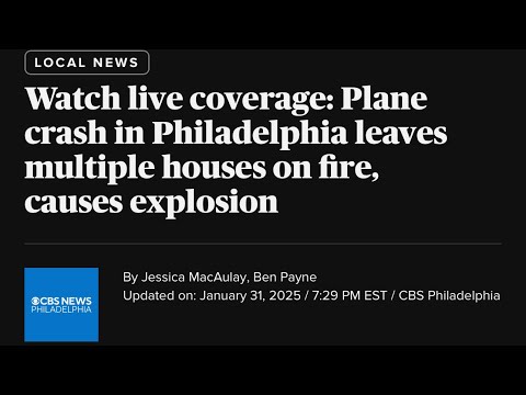 🥺Update: Philly that was mentioned numerous times in today’s update in regards to the🛩️✈️colliding.