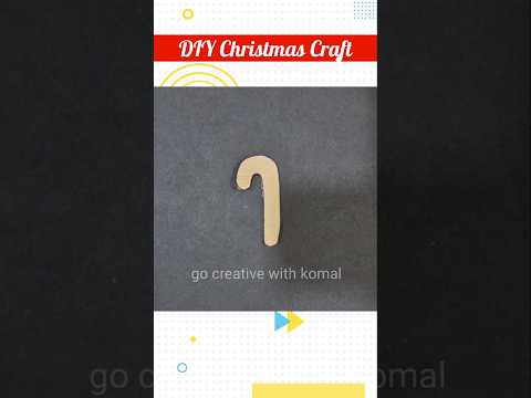 Christmas Candy Cane #diy #christmascraft #papercraft #shorts #short #christmasdecoration