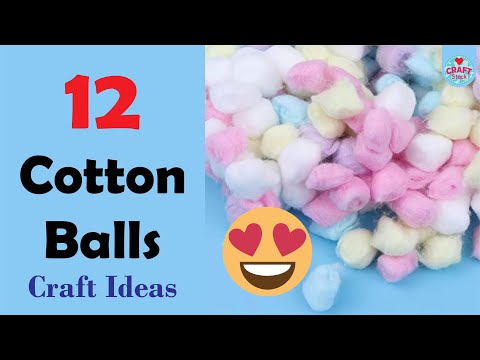 12 Cotton Balls Craft Ideas | @CraftStack