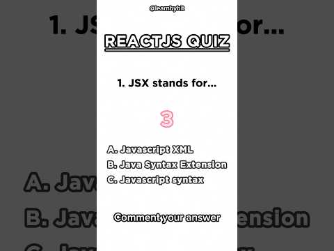 React Javascript Quiz Reactjs Test #quizshorts #reactjs #javascript