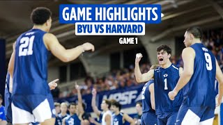 BYU Men's Volleyball vs Harvard | Full Game Highlights (2025)