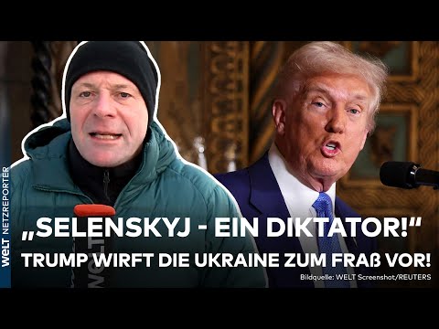 UKRAINE-KRIEG: Der Konflikt mit USA und Donald Trump eskaliert! Trump nennt Selenskyj „Diktator"