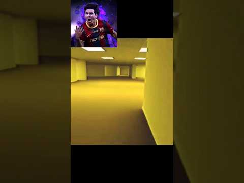 What if Messi enters the backrooms 🔑☁️#backrooms #creepypasta #ytshort