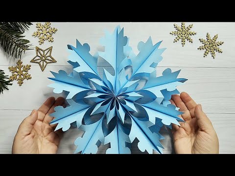 Christmas DIY: Make the Most Beautiful 3D Snowflake for Christmas decor