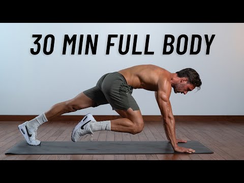 30 Min Full Body Workout - Fat Burning Cardio & Strength at Home (No Equipment + No Jumping)