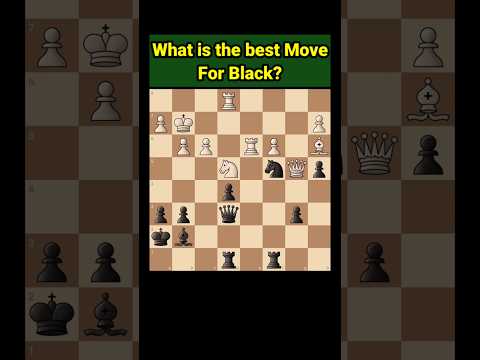 What is the best Move for Black? #chess #shorts