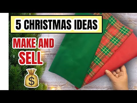 5 CHRISTMAS Sewing Projects to MAKE and SELL To make in under 10 minutes