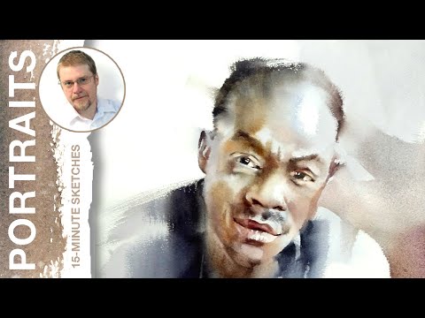 #234 Businessman (Watercolor Portrait Demo)