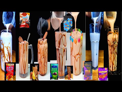 Top 10 milkshake collection of manglore asmr|chocolate milkshake|2024