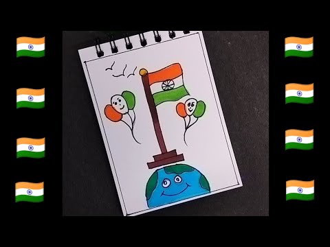 Republic day drawing / 26 January drawing / Easy Republic day drawing for kids 🇮🇳🇮🇳