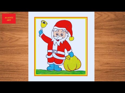 Santa Claus Drawing Very Easy ||  Merry Christmas Drawing Easy || Santa Claus Drawing ||