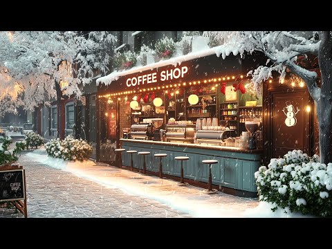 Winter cafe jazz ☕ Winter night jazz for a positive mood - Jazz Playlist for study, relax