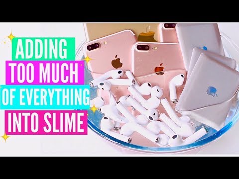 Adding Too MUCH Ingredients Into SLIME + GIVEAWAY! Adding Too Much Of Everything Into SLIME!