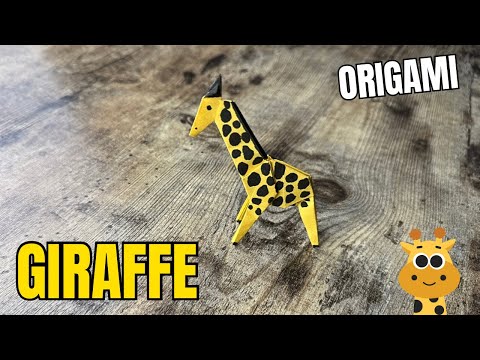 ORIGAMI GIRAFFE EASY TUTORIAL STEP BY STEP | HOW TO MAKE ORIGAMI GIRAFFE PAPER CRAFT ANIMALS