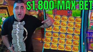 🌎 World Record-Breaking Slot Machine Win - $1800 Max Bet