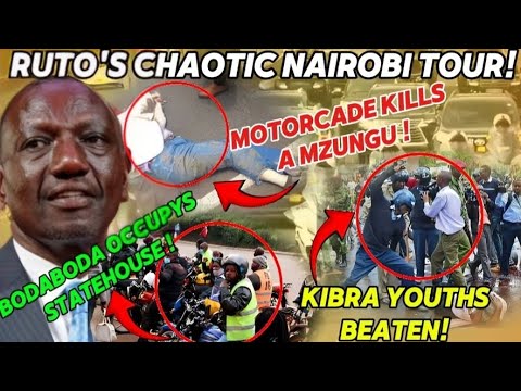 SEE HOW RUTO'S TOUR TURN FATAL! MOTORCADE IMEUA MZUNGU,BODA DEMANDS PAYMENTS,KIBRA YOUTHS BEATEN..!