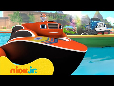 Speed Boat Blaze Saves the Day! 🛥️ Blaze and the Monster Machines Scene | Nick Jr.