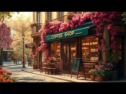 Spring Coffee Shop ☕ 12 Hours Smooth Jazz 🍃 Spring, Jazz & Coffee 🌸 Jazz Music | Elegant Jazz