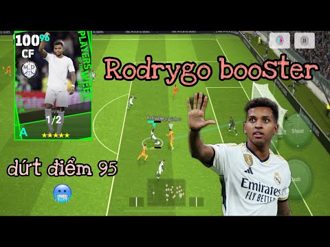 Review Potw Rodrygo: Chỉ số được buff quá khủng, dứt điểm 95 | Efootball 2024 | BeerPES