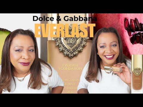 DOOLCE & GABBANA EVERLAST FULL COVERAGE 3D Matte FOUNDATION REVIEW with FULL DEMO & SHADE COMPARISON