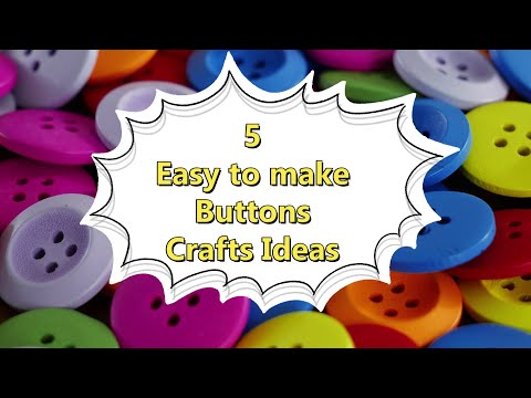 5 Ways to reuse old and waste BUTTONS | @CraftStack