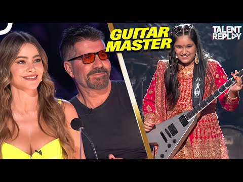 11-Year-Old Guitar Prodigy Maya Shreds Metallica Classic | America's Got Talent